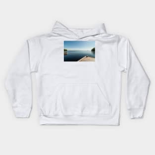 Sunny Day at the Dock Kids Hoodie